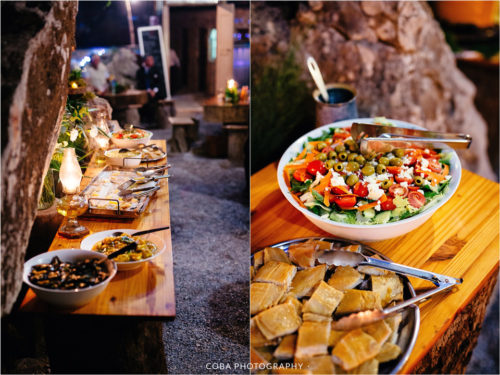 wedding buffet at bosduifklip