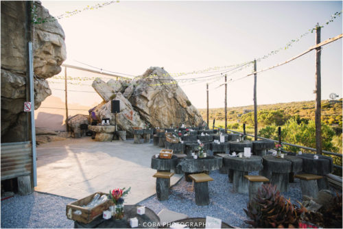 wedding reception at bosduifklip