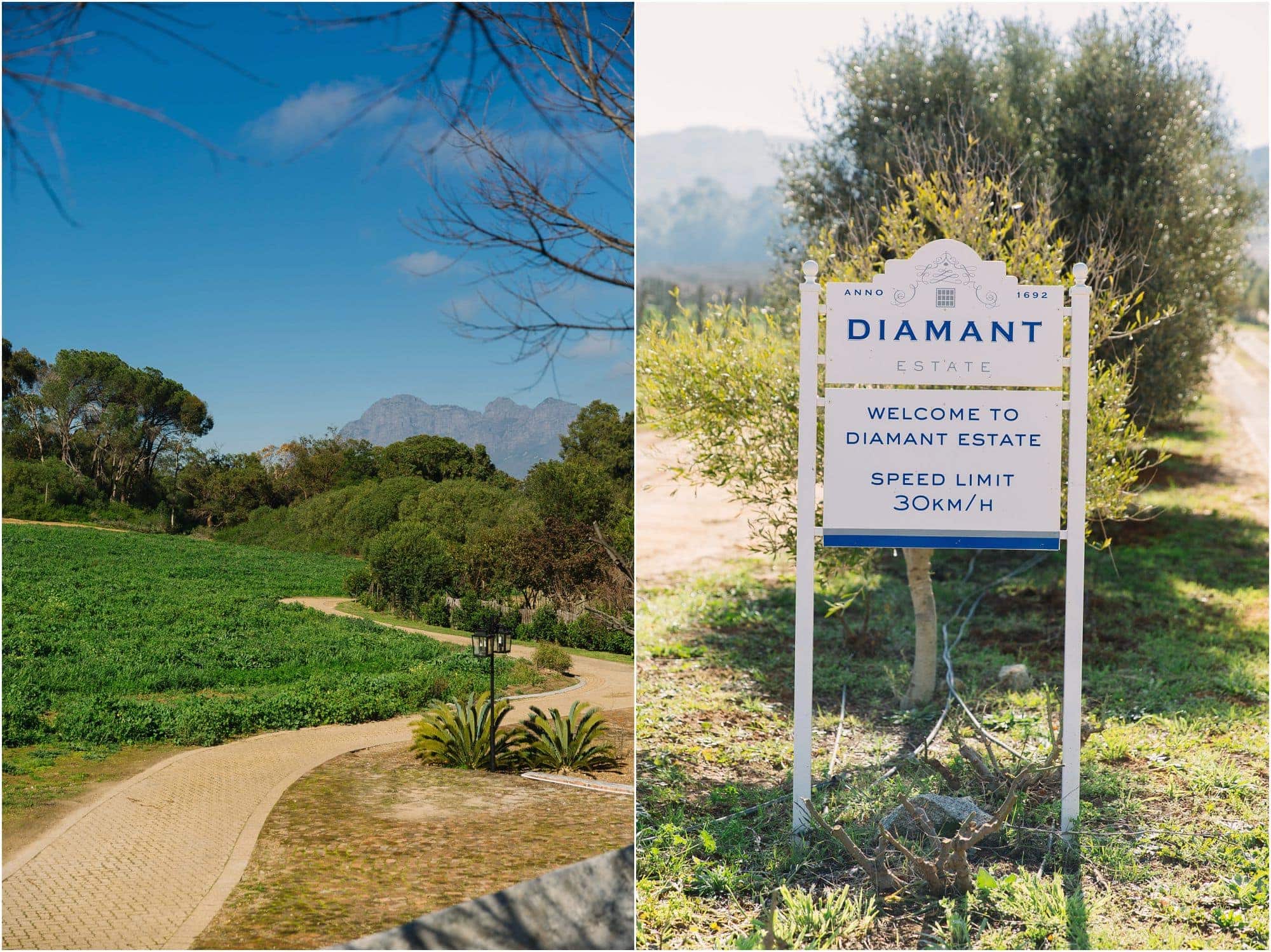 entrance and pathway at diamant estate