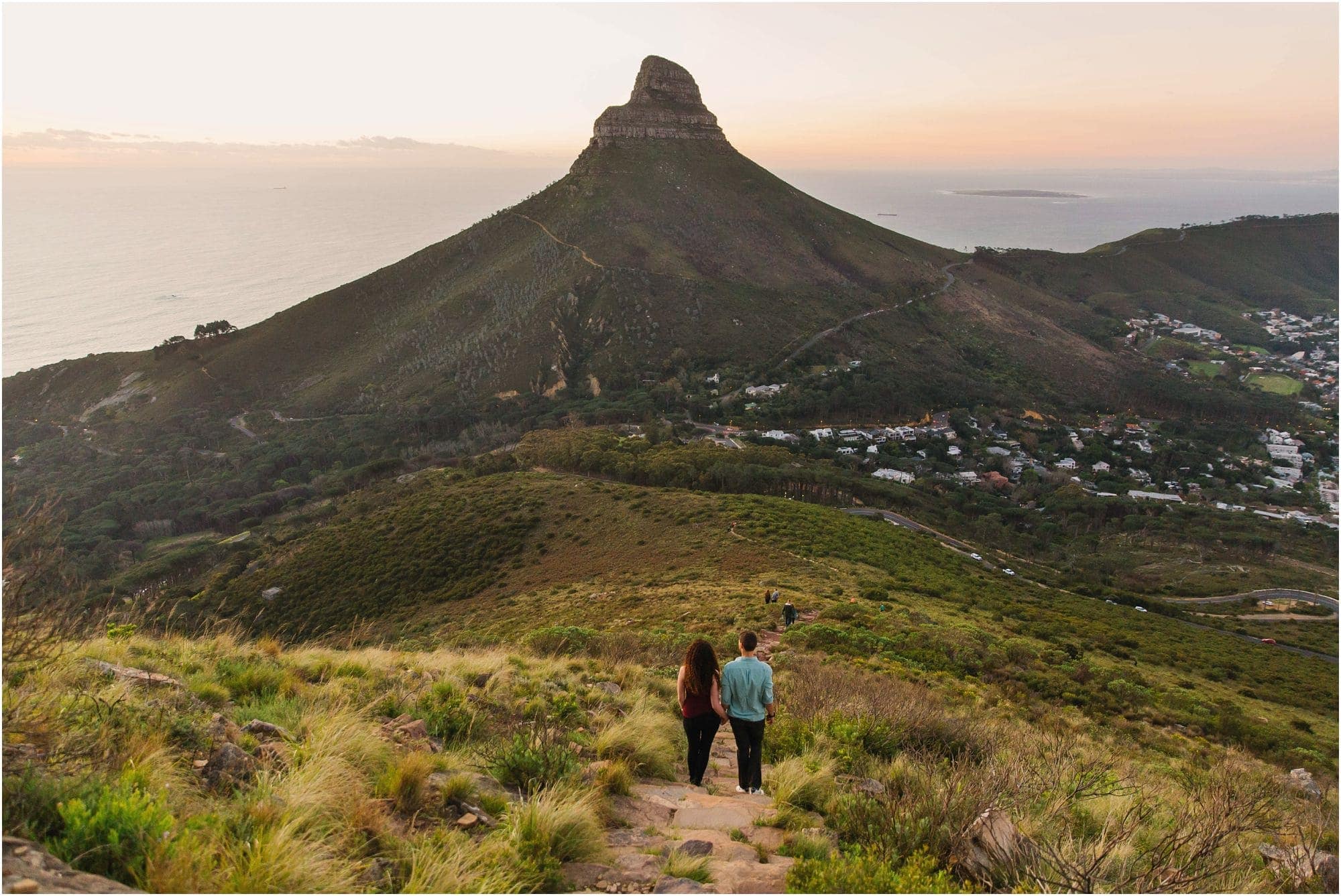couple shoot cape town - table mountain - coba photography (20).jpg couple walking with signal hill in background