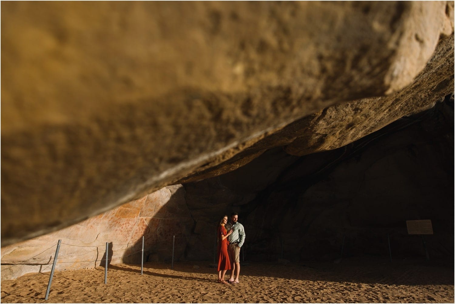 couple in cave at elandsbay