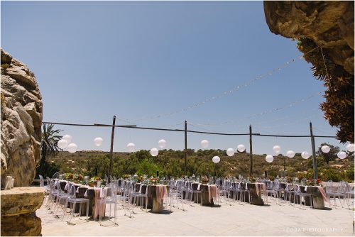 outside reception at bosduifklip