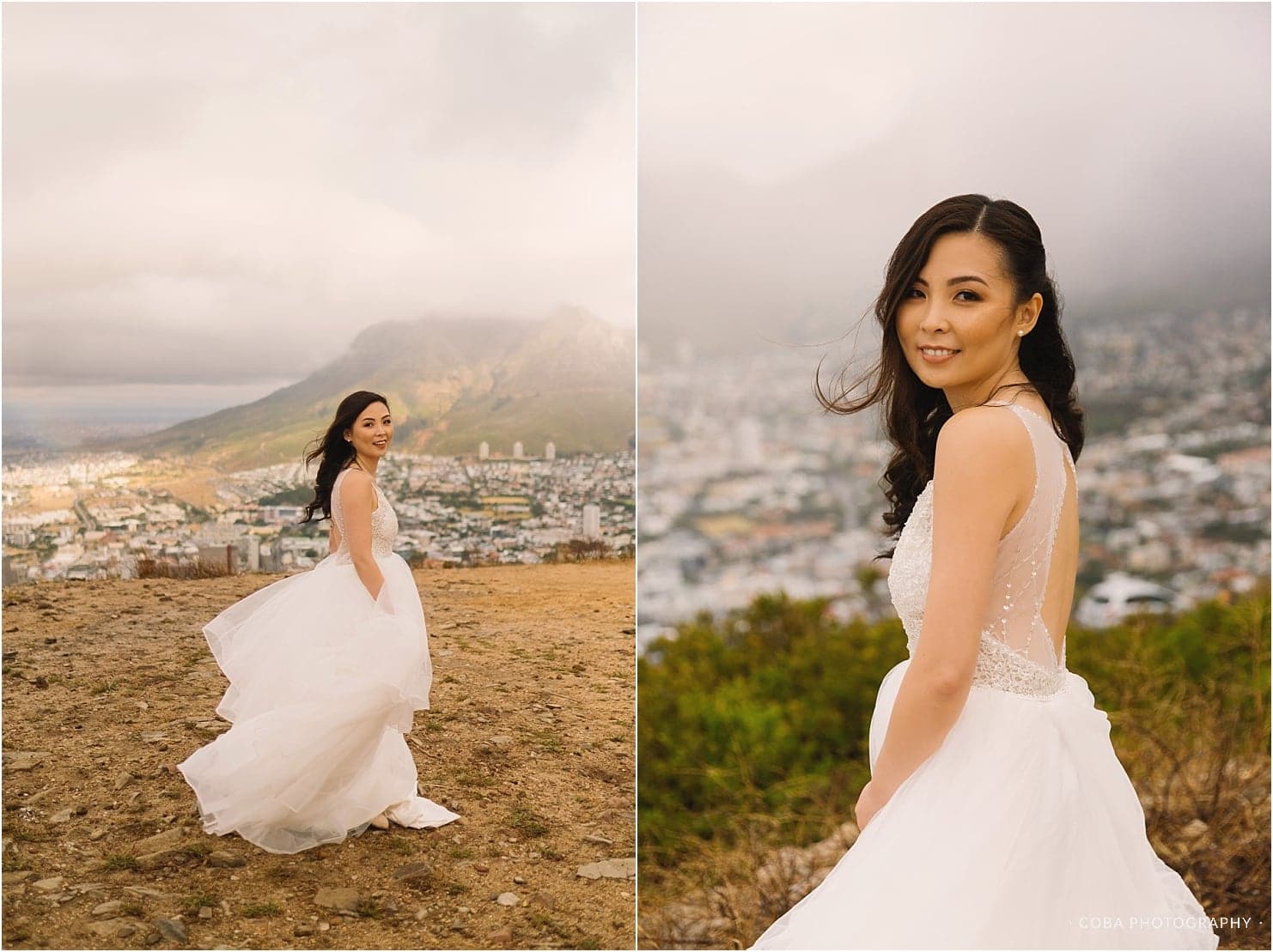 bride from singapore portrait cape town