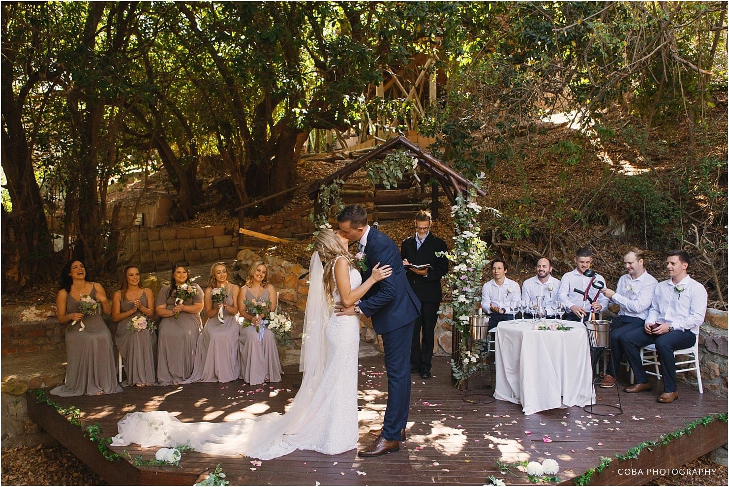 wedding ceremony at monkey valley