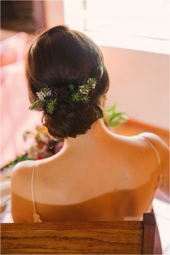 Bridal Hairstyle Updo with Flowers