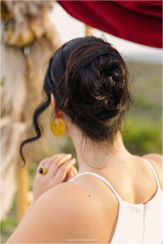 Bridal Hairstyle with Messy Bun