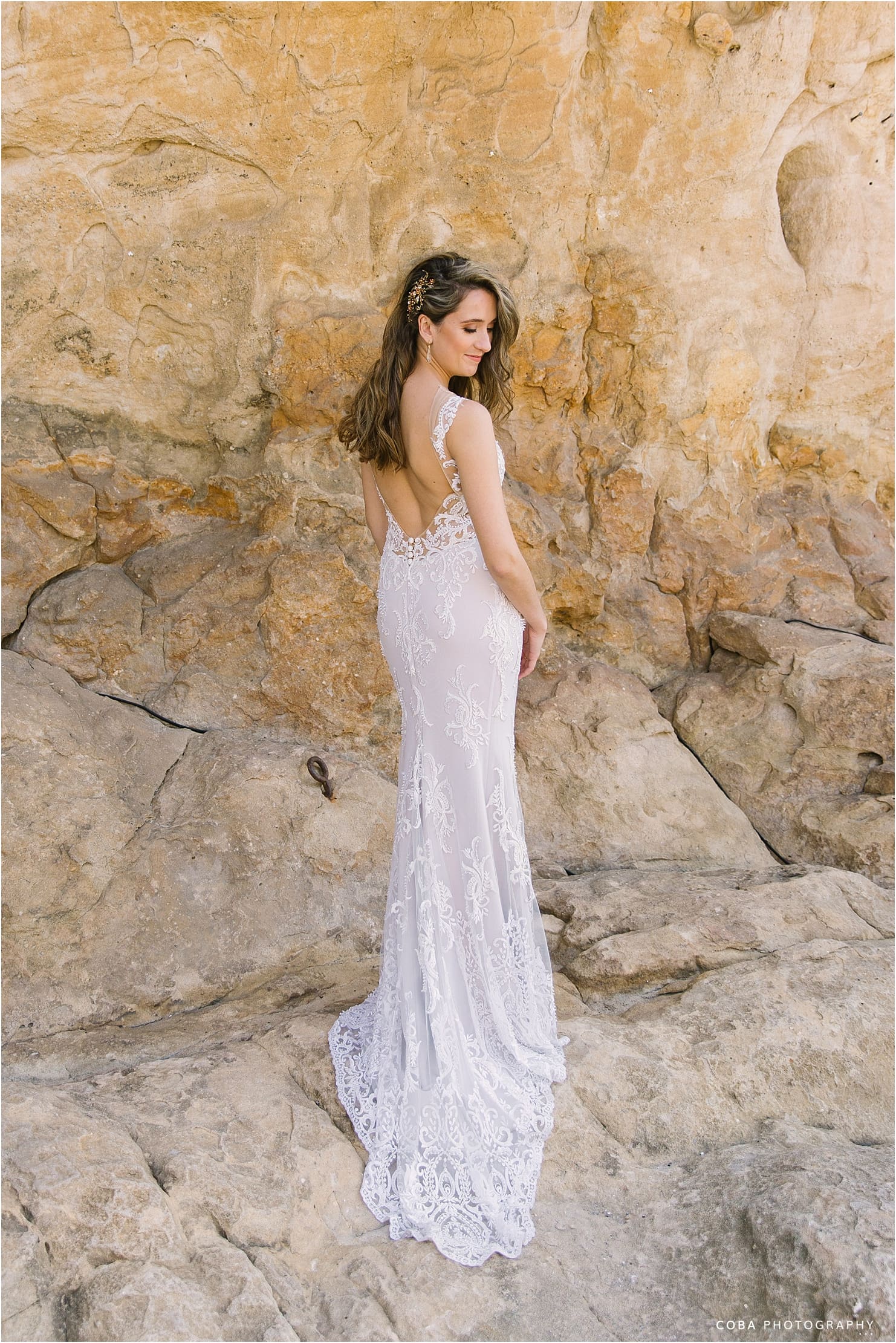 birde with didi couture wedding dress at bosduifklip - sanel prinsloo