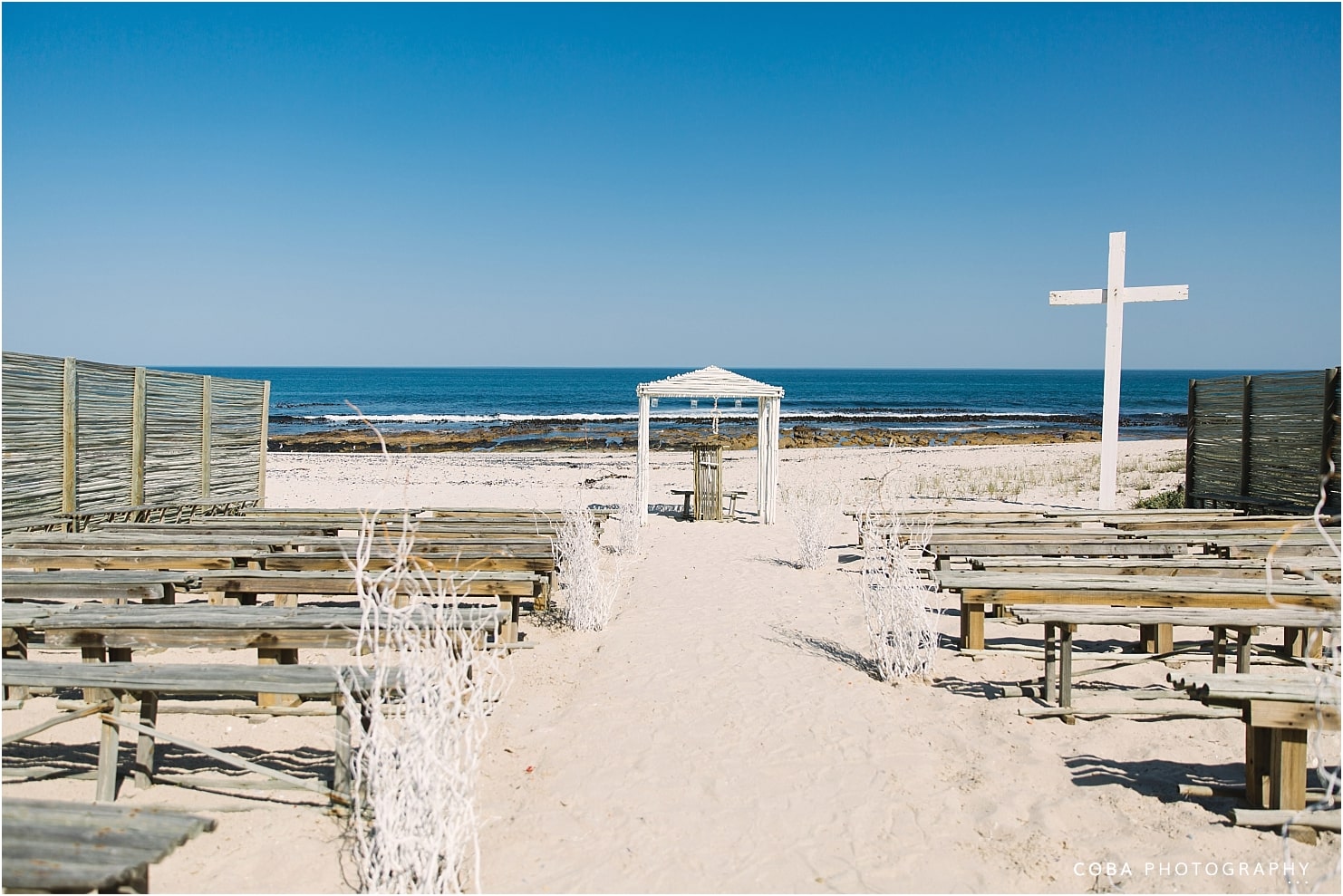 wedding at muisbosskerm lambertsbay - ceremony at grootvlei