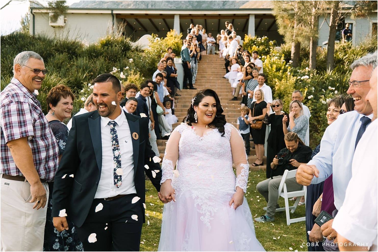 bergland worcester wedding - confetti moment