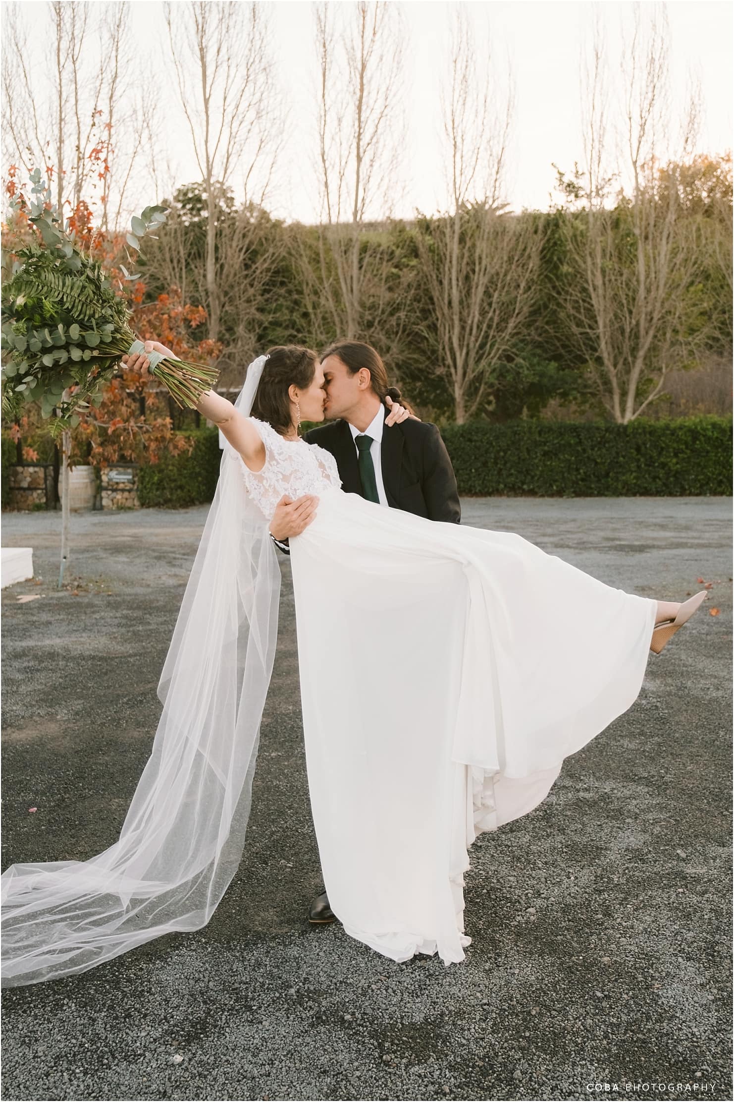 brenaissance wedding - couple celebrating