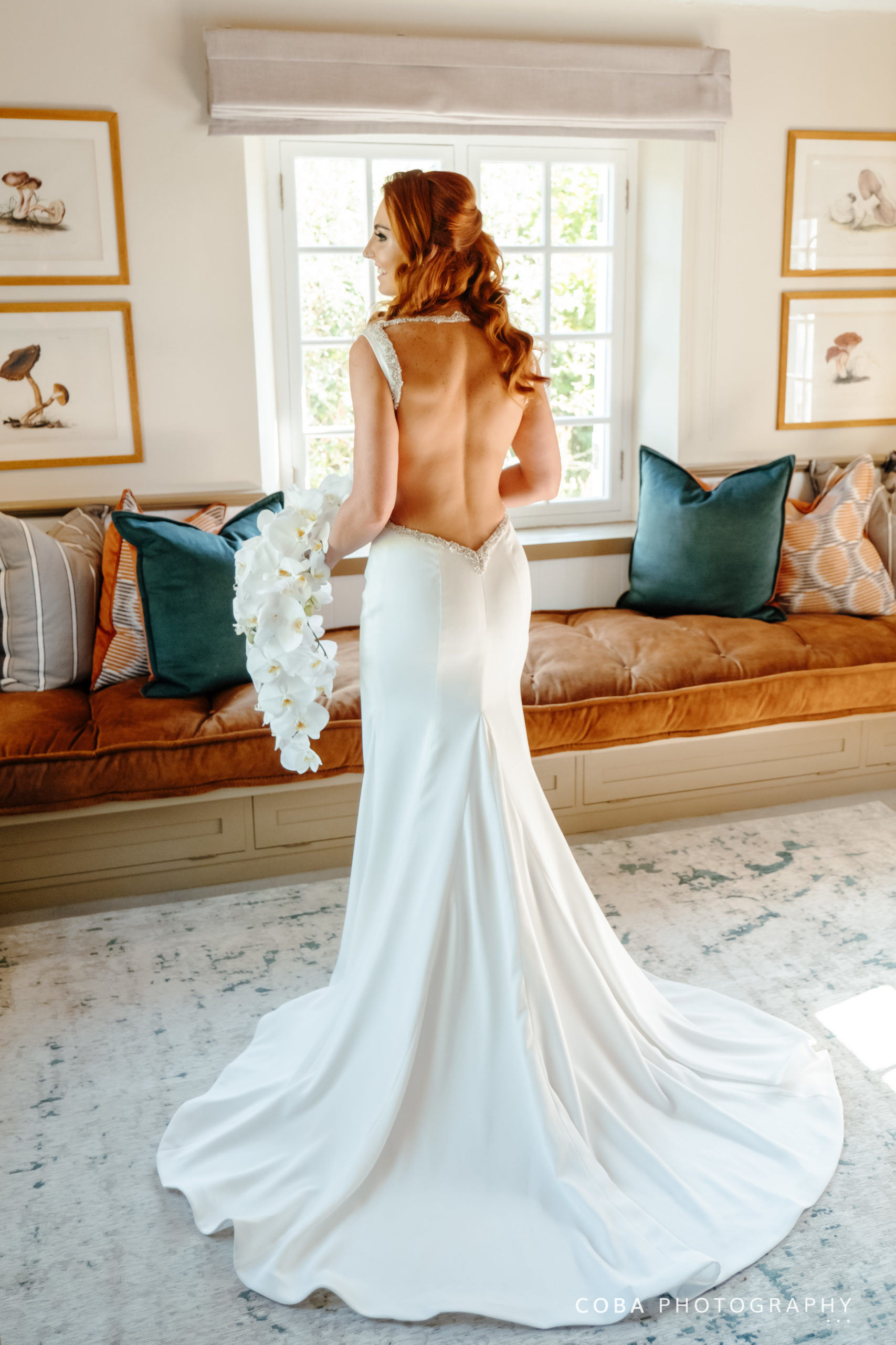 wedding at boschendal - winne couture wedding dress with open back