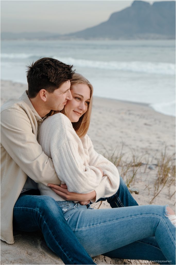 beach couple shoot cape town