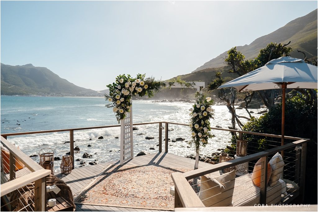 Wedding at Tintswalo Atlantic - ceremony set up