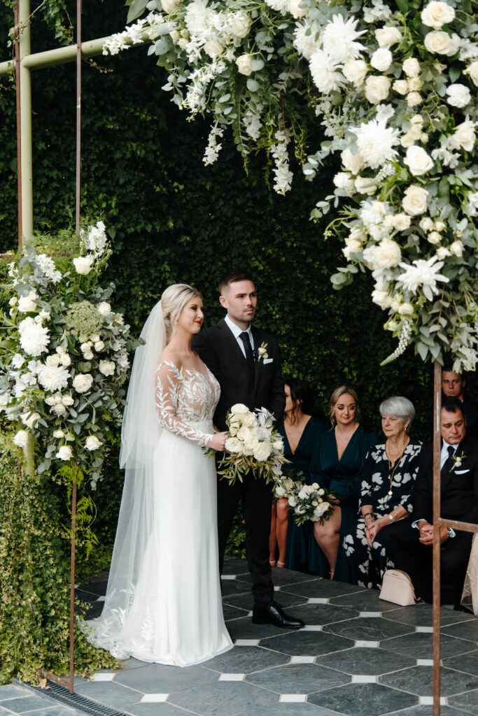 Wedding at Belair Pavilion wedding ceremony