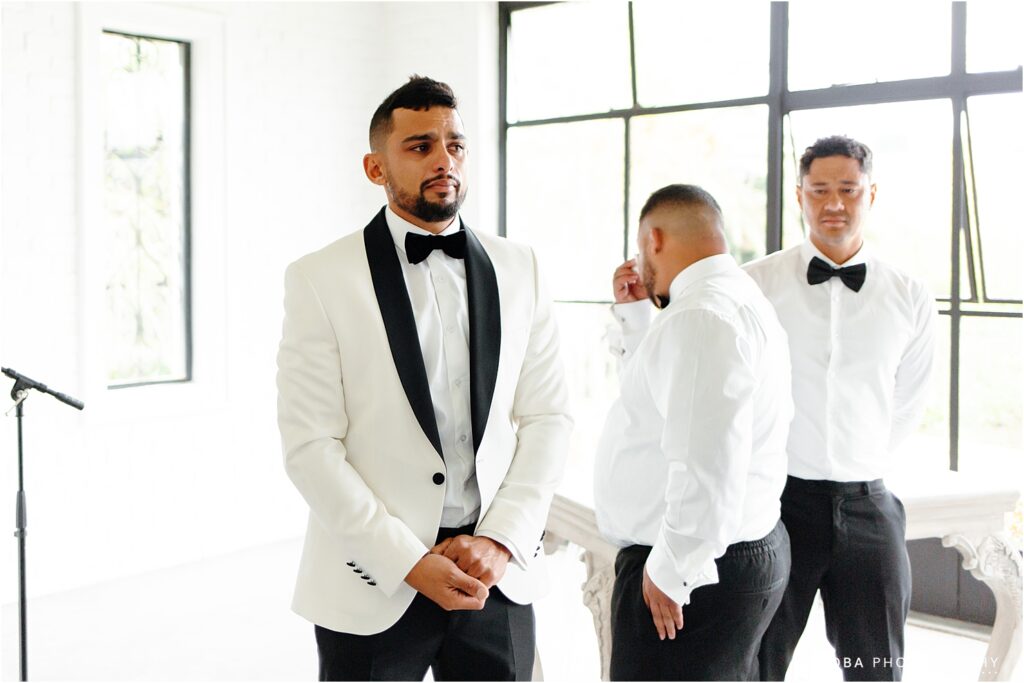 Brenaissance Stellenbosch Wedding  groom crying