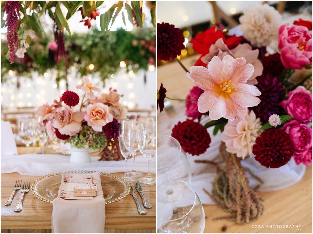 wedding at zorgvliet - colorful decor and flowers by Bouwer Flowers