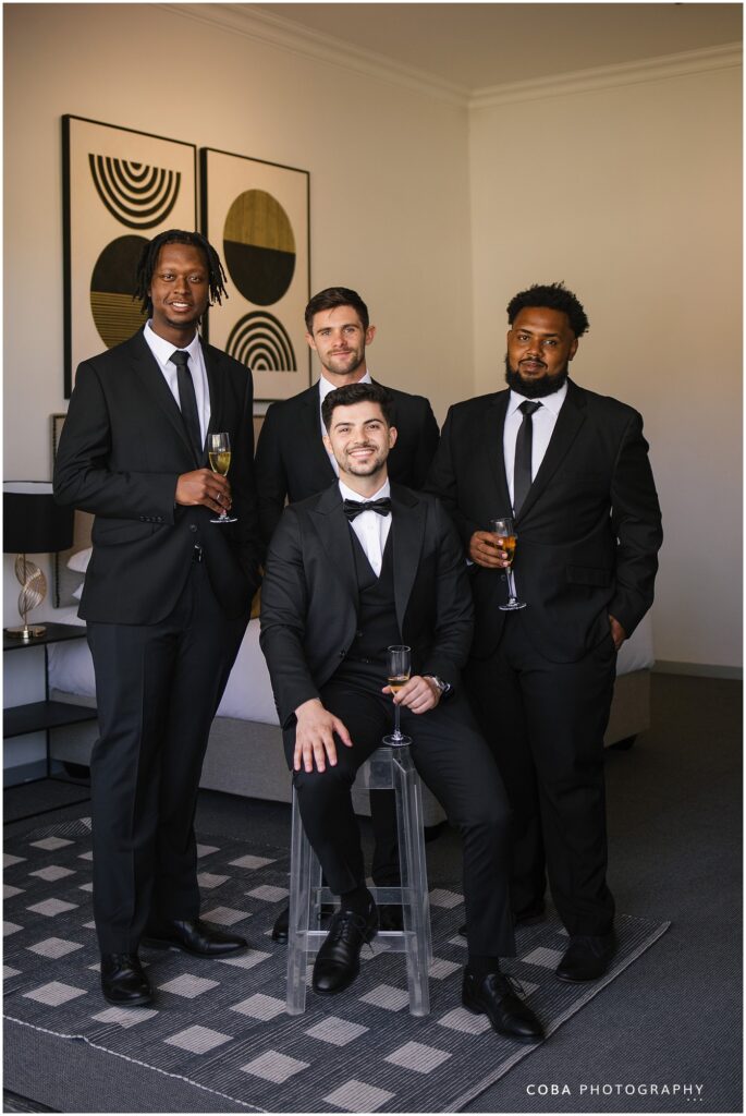  loch lynne wedding groom getting ready