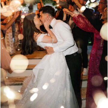 loch lynne wedding durbanville couple sparkle exit
