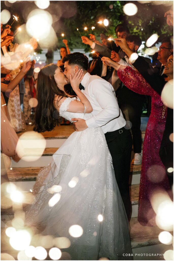 loch lynne wedding durbanville couple sparkler exit